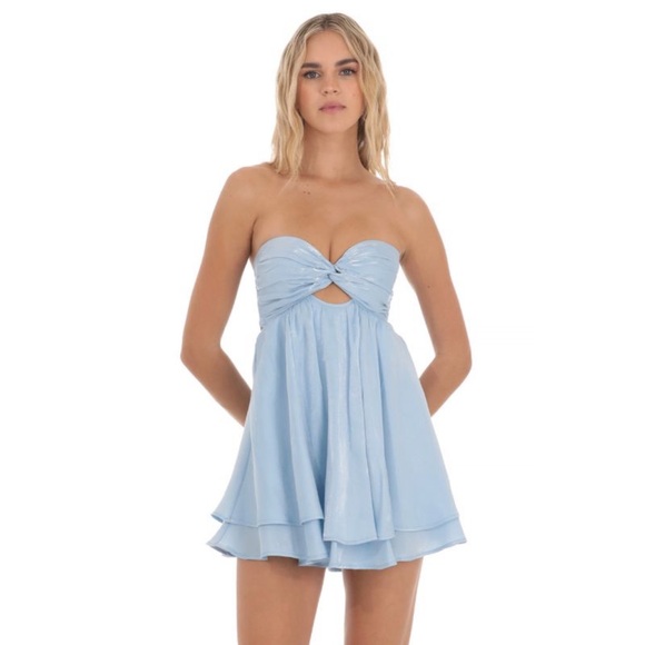 girls light blue dress Girls: Find Yourself Tulle – Shop the Mint Size:10 yrs eveningtops Goldie High Neck Midi